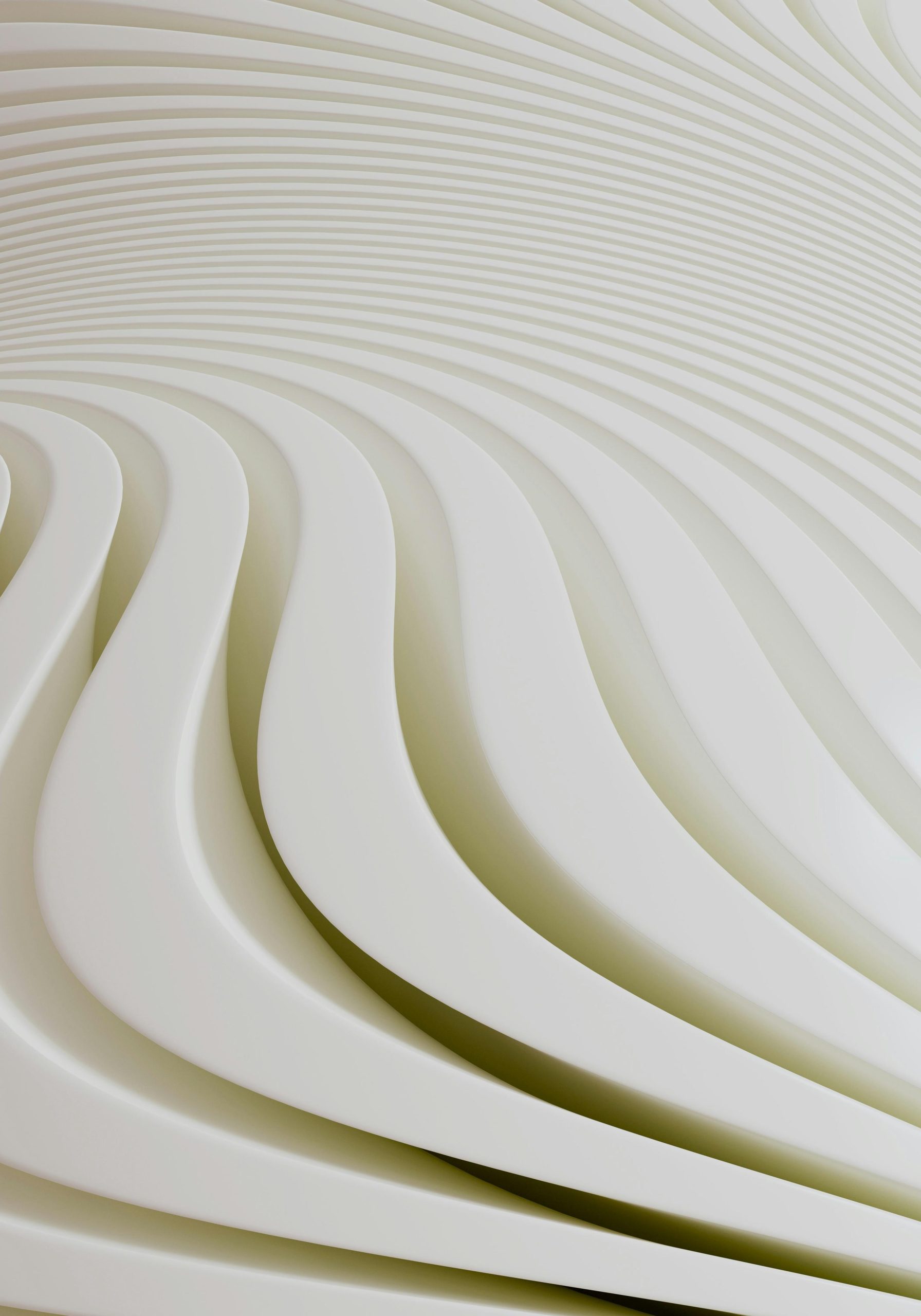 Abstract white wavy lines create a modern background