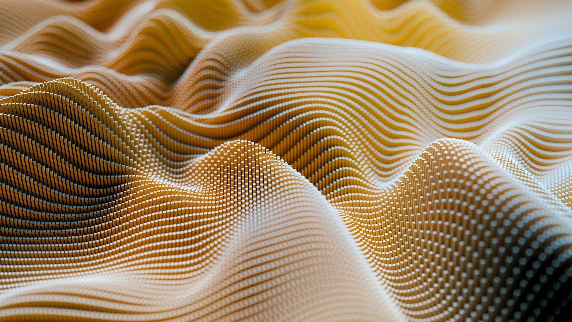 Abstract Textured Waves In Warm Orange And Brown Hues