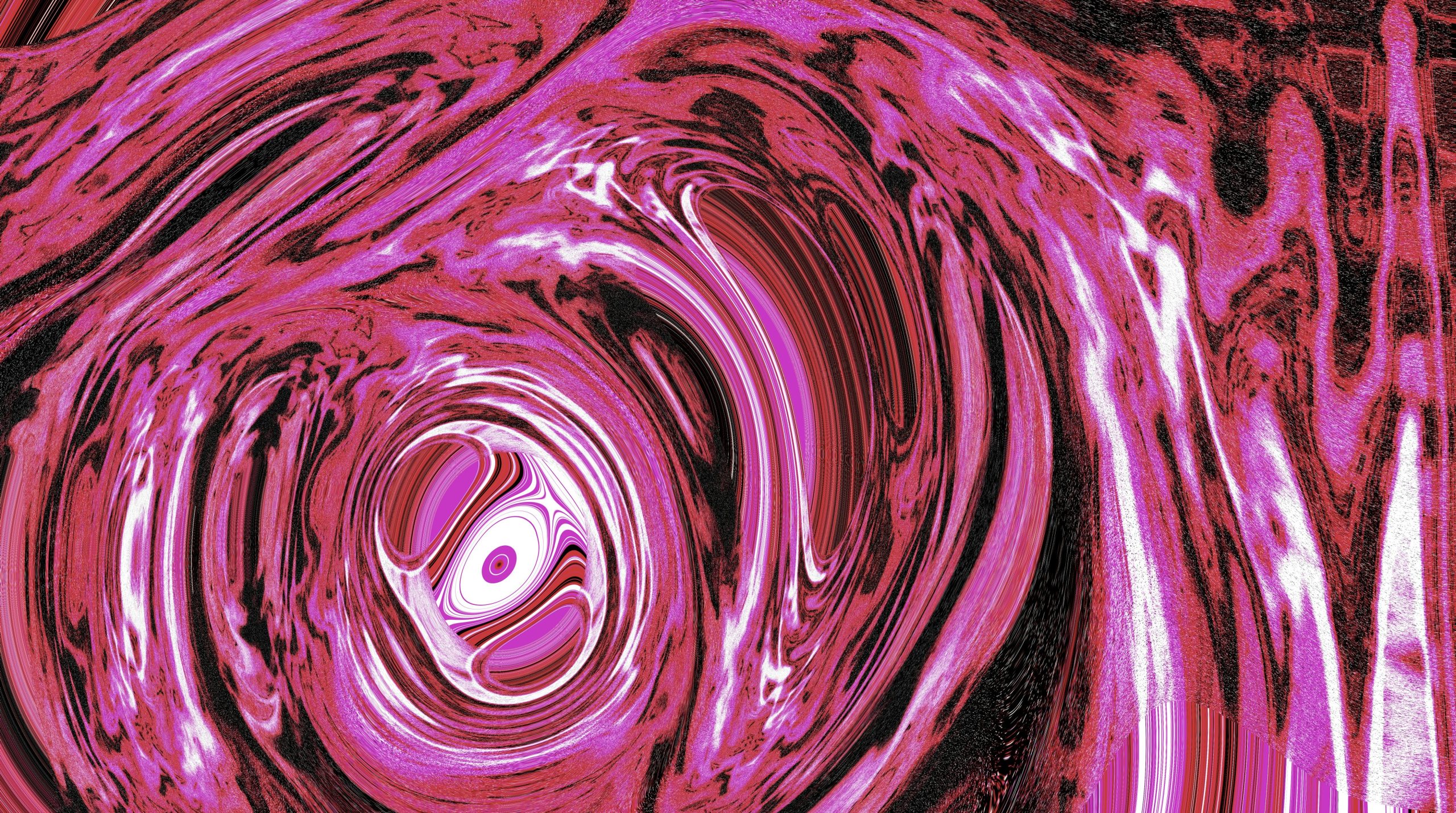 Abstract swirling pink and black pattern
