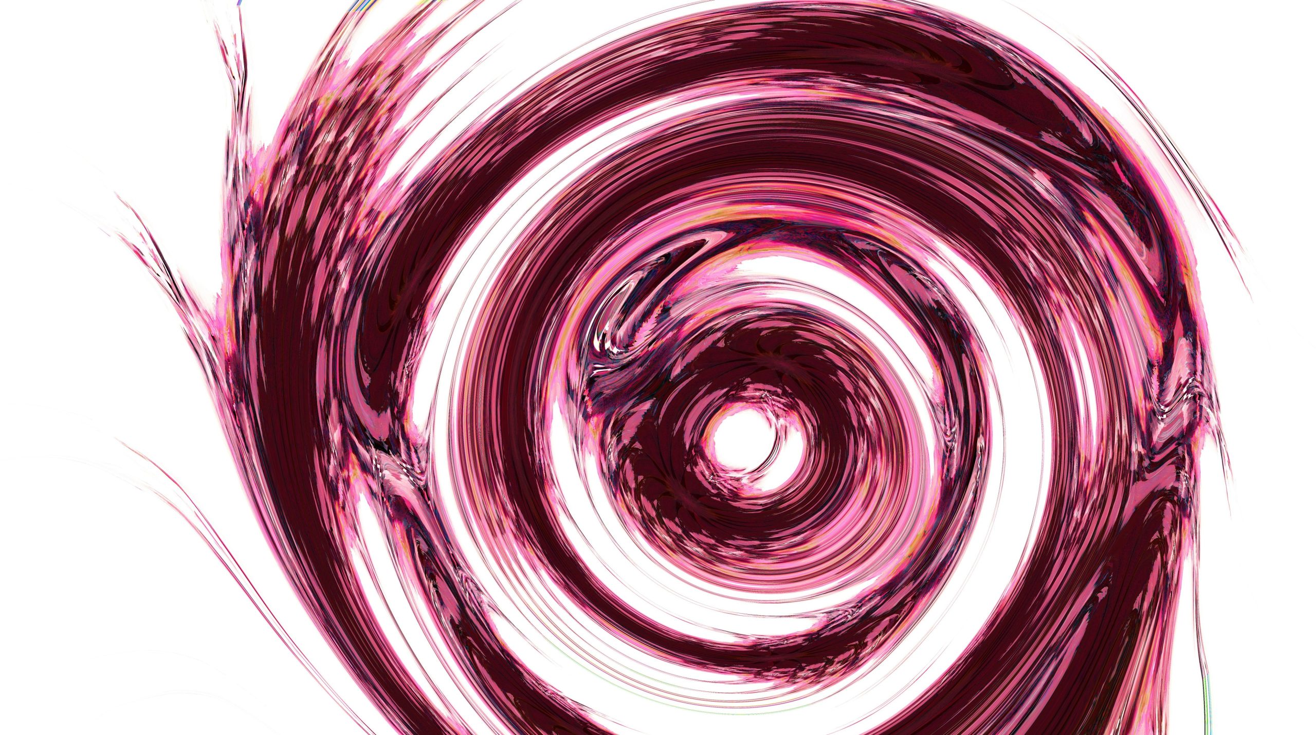 Abstract pink and white swirling pattern