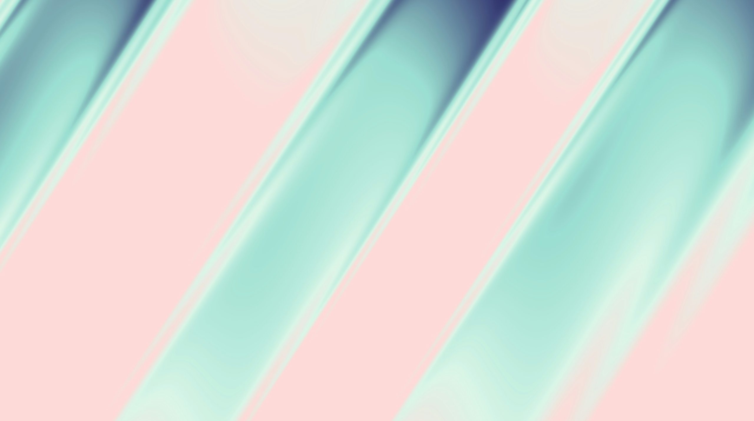 Diagonal teal and pink stripes create an abstract background.