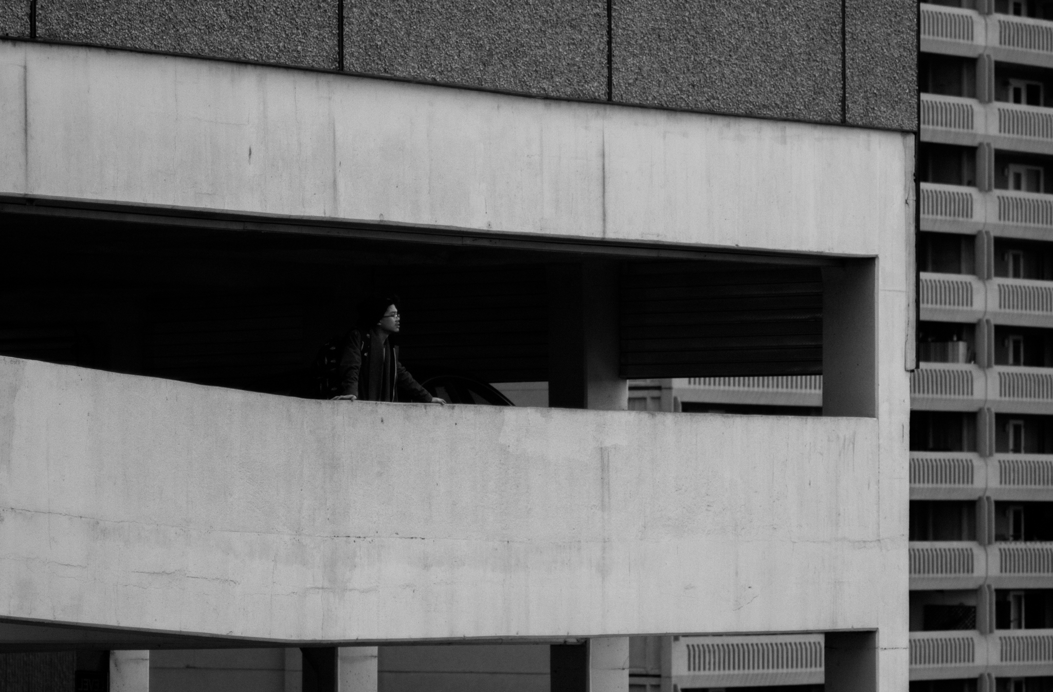 greyscale photography of building