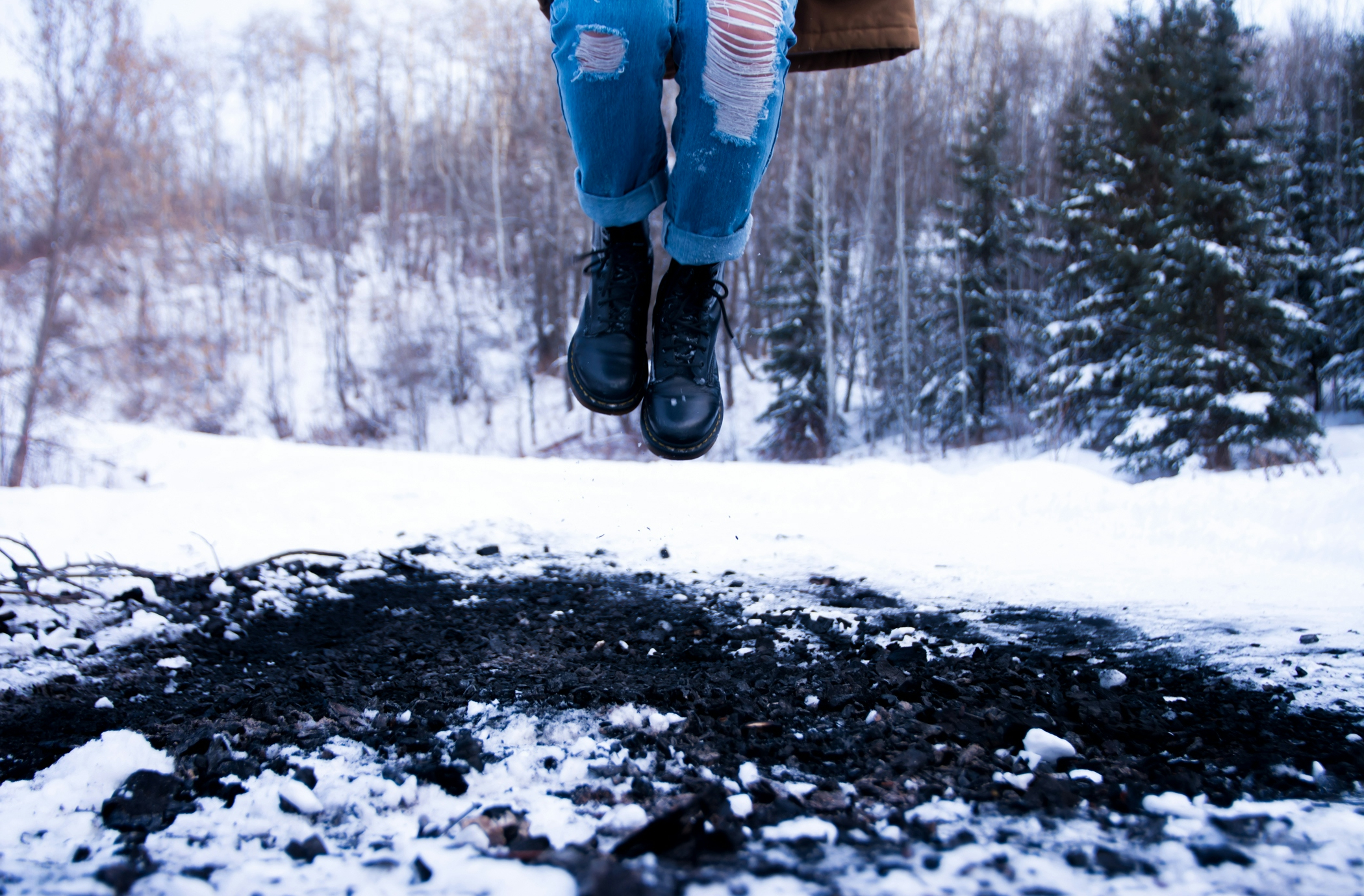 woman jumping time lapse photography